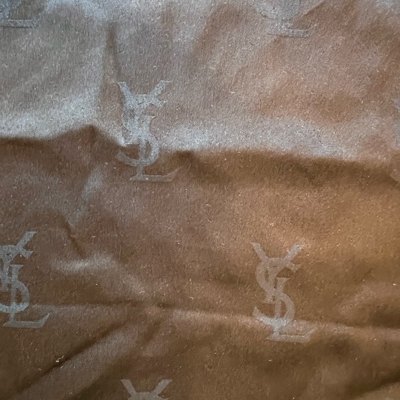 YSL silk scarf - pure silk with signature monogram through out the fabric! - Picture 2 of 7